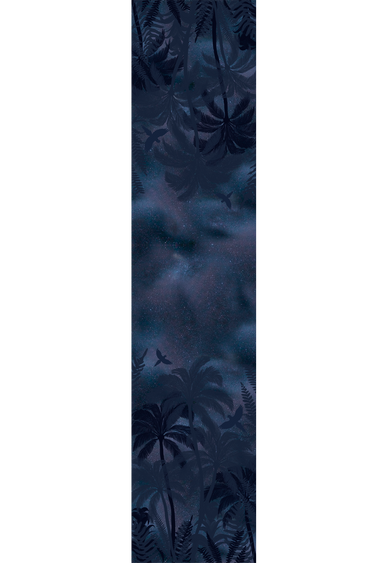 Echarpe Céu Estrelado em mousseline de seda | 60x210cm