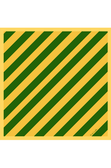 Lenço Listrado em cetim de poliéster | 50x50cm