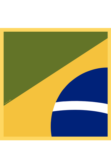 Lenço Bandeira em cetim de poliéster | 70x70cm