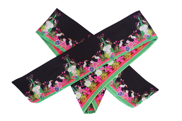   - FAIXA TWILLY SCARF ME ELEFANTE MOLDURA / CETIM POLIÉSTER- Scarf Me 