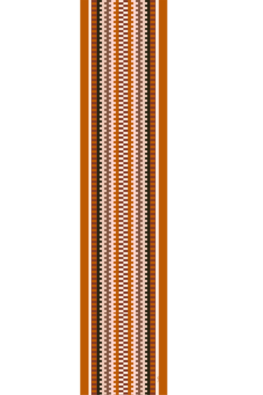 Echarpe Tramas Pantaneira em mousseline de poliéster | 45x210cm