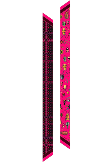 Twilly Dracena em cetim de seda | 8x130cm