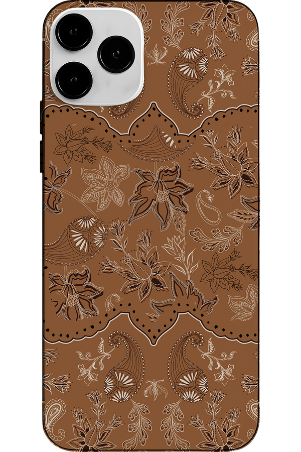 Capa anti-impacto personalizada Bandana Gloriosa marrom