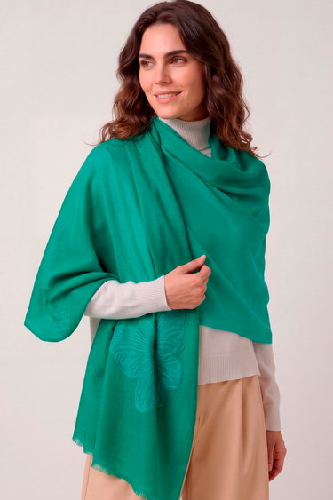 Cashmere Bordado butterfly tiffany