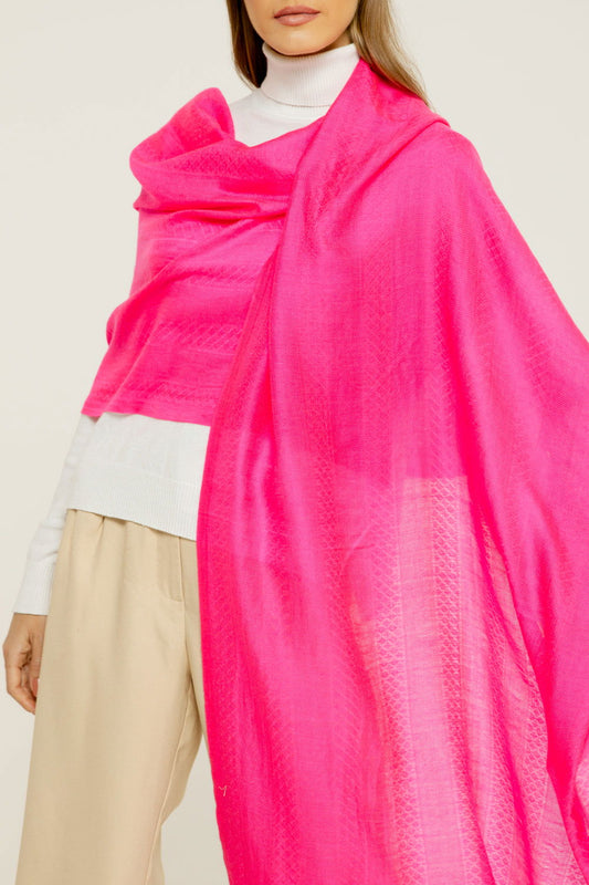   - Cashmere Baby pink neon- Scarf Me 