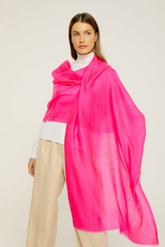   - Cashmere Baby pink neon- Scarf Me 