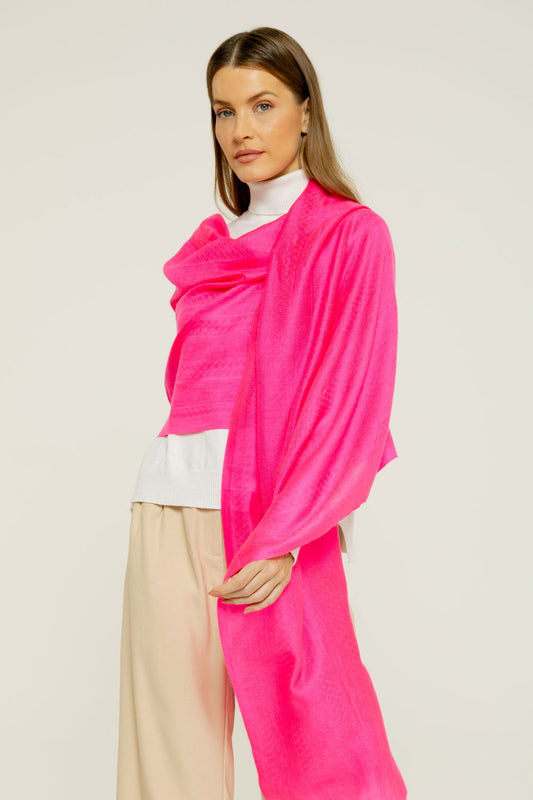   - Cashmere Baby pink neon- Scarf Me 