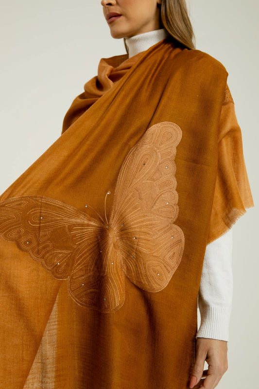   - Cashmere Bordado butterfly mel- Scarf Me 