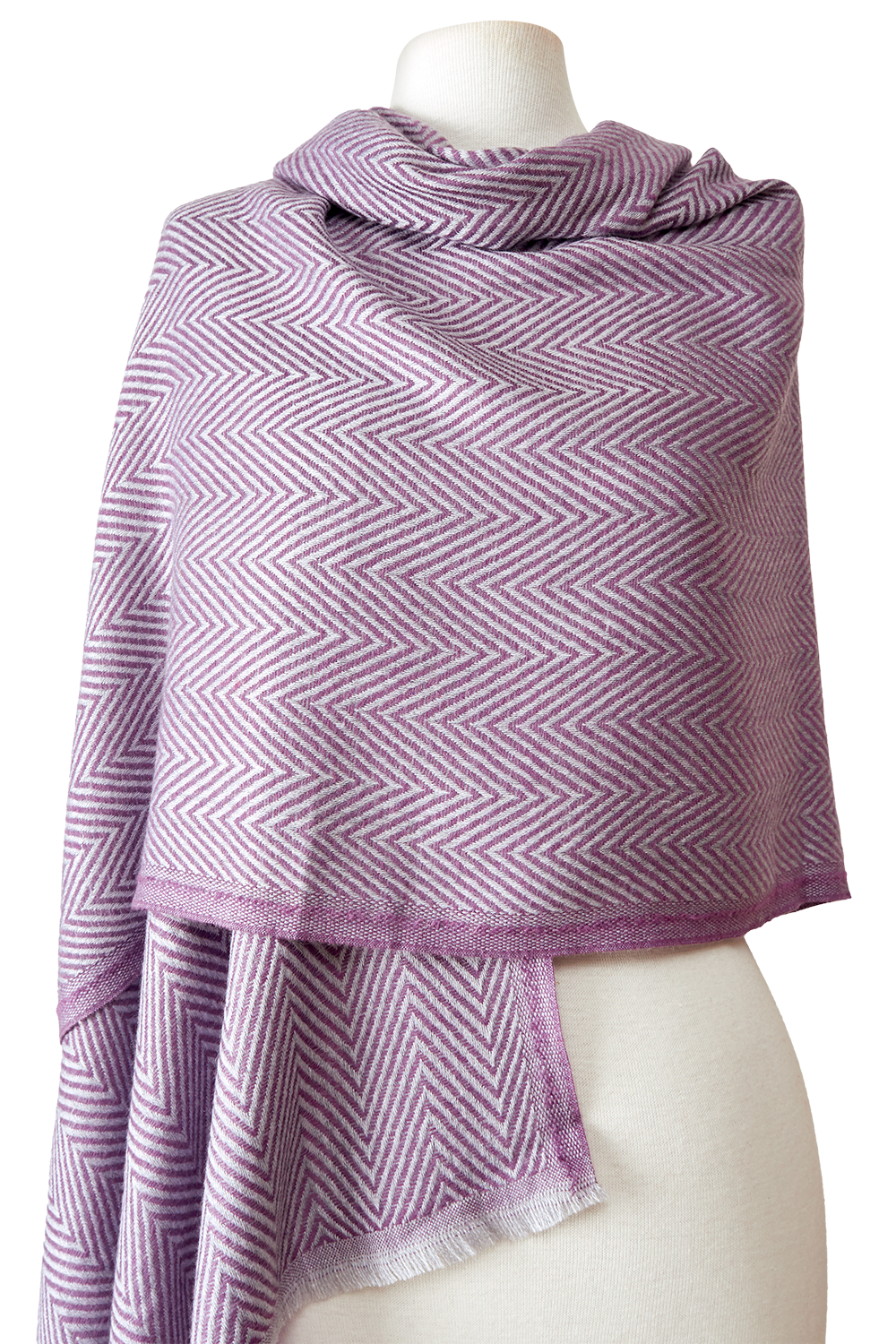   - Cashmere Espinha de peixe lavanda- Scarf Me 