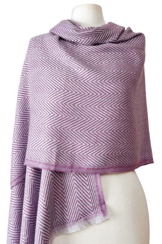   - Cashmere Espinha de peixe lavanda- Scarf Me 