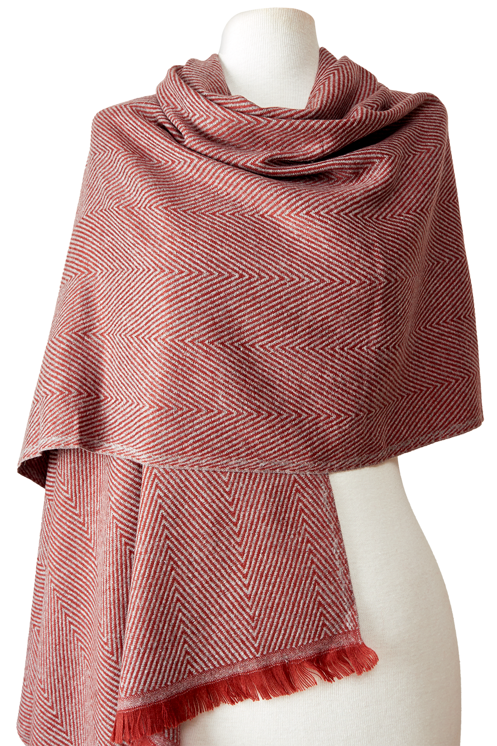   - Cashmere Espinha de peixe terracota- Scarf Me 