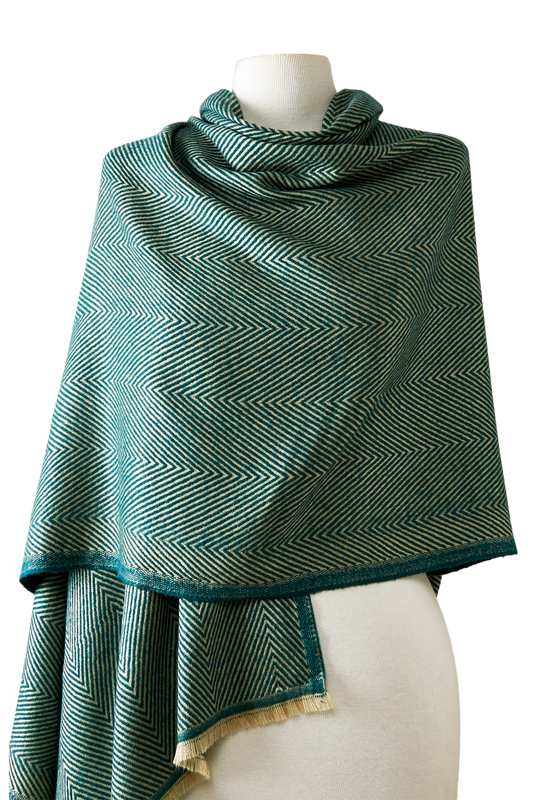   - Cashmere Espinha de peixe verde- Scarf Me 