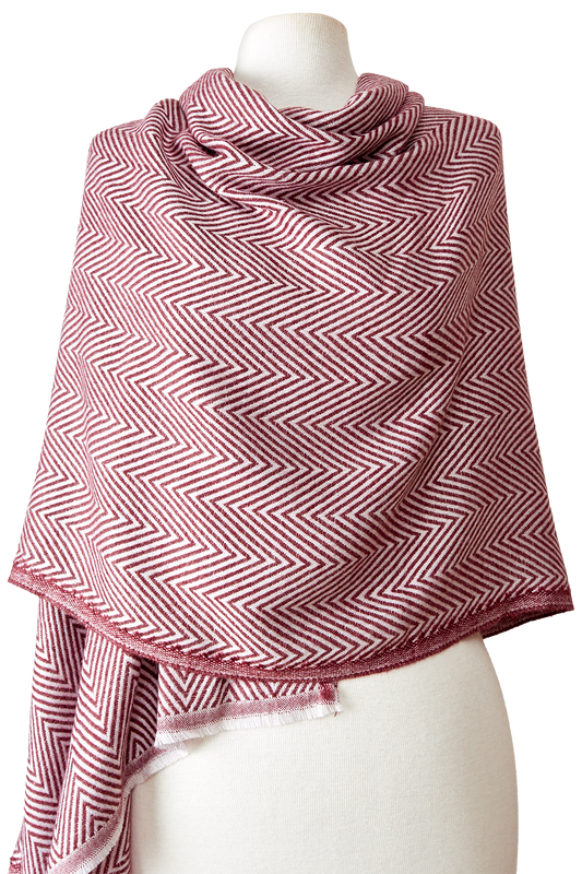   - Cashmere Espinha de peixe vinho- Scarf Me 