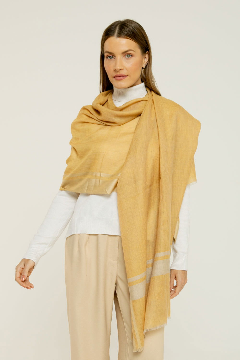   - Cashmere Gold amarelo | 70x200cm- Scarf Me 