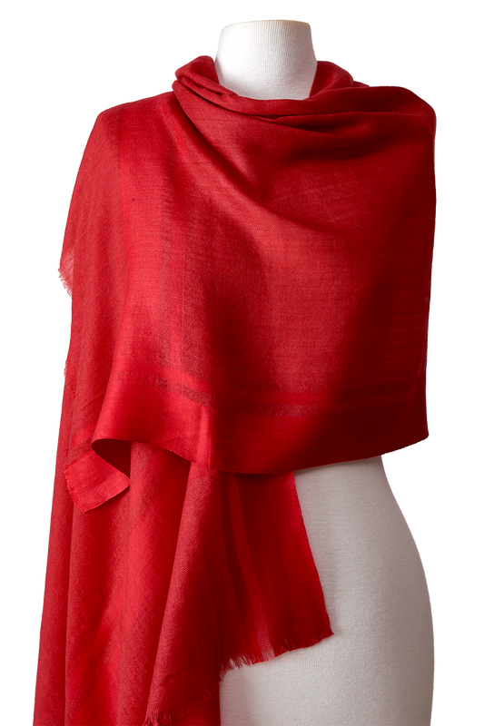   - Cashmere Gold vermelho listras | 70x200cm- Scarf Me 