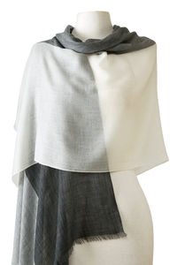   - Cashmere Himalaia degradê off white- Scarf Me 