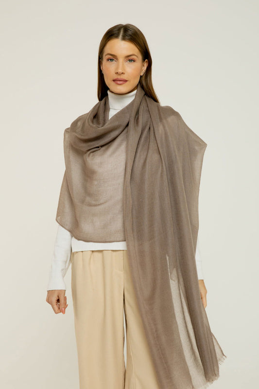   - Cashmere Himalaia marrom- Scarf Me 