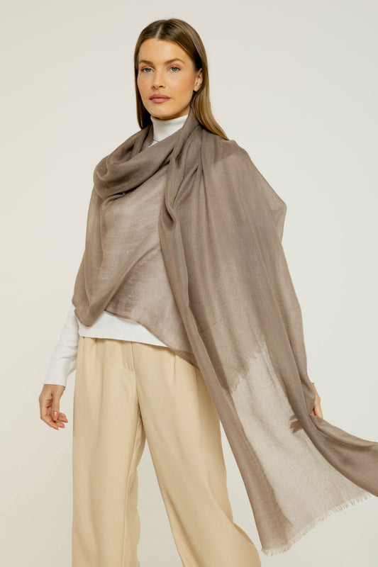   - Cashmere Himalaia marrom- Scarf Me 