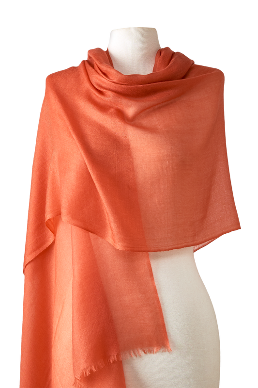   - Cashmere Himalaia orange- Scarf Me 