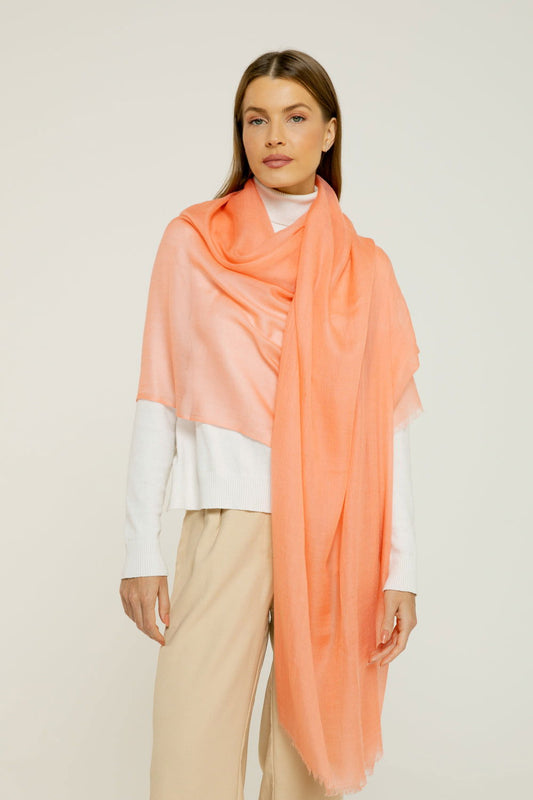   - Cashmere Himalaia salmon- Scarf Me 