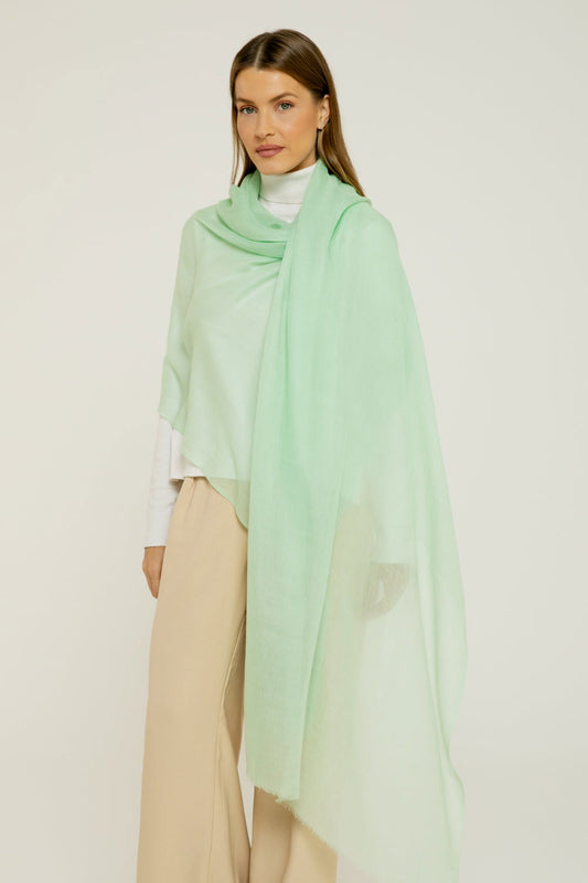   - Cashmere Himalaia verde- Scarf Me 