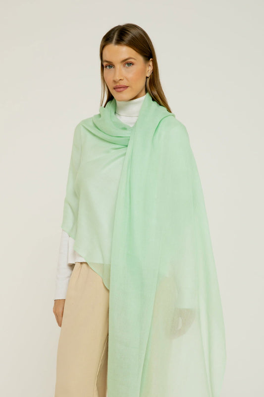   - Cashmere Himalaia verde- Scarf Me 