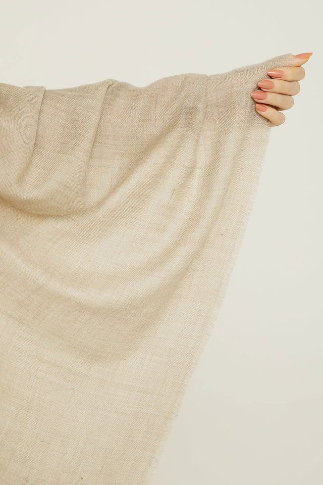  - Cashmere Premium Unique areia detalhe amarelo- Scarf Me 