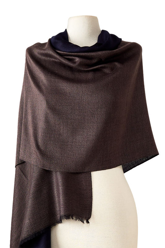   - Cashmere Premium dupla face café- Scarf Me 