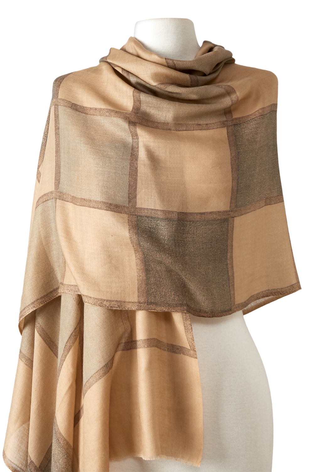   - Cashmere estampado Aja caqui- Scarf Me 