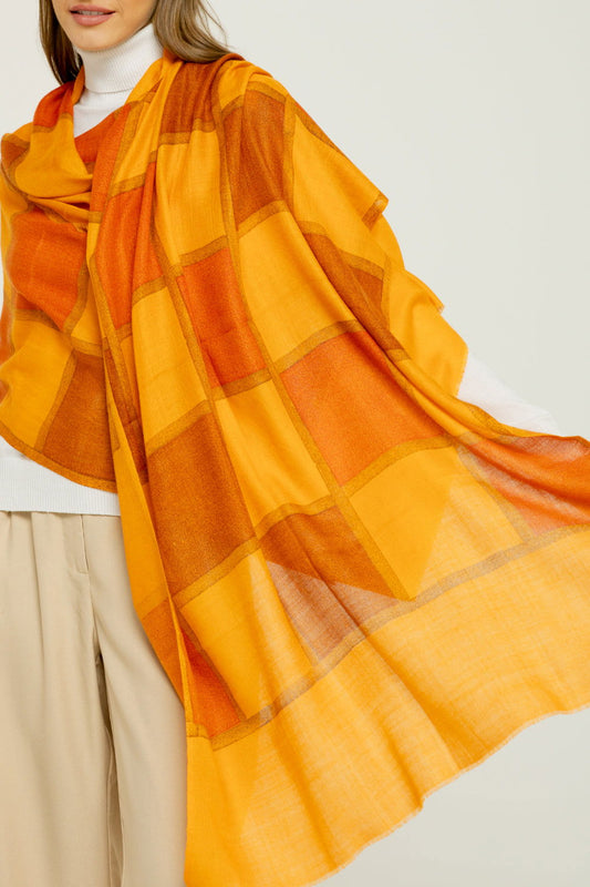   - Cashmere estampado Aja laranja- Scarf Me 