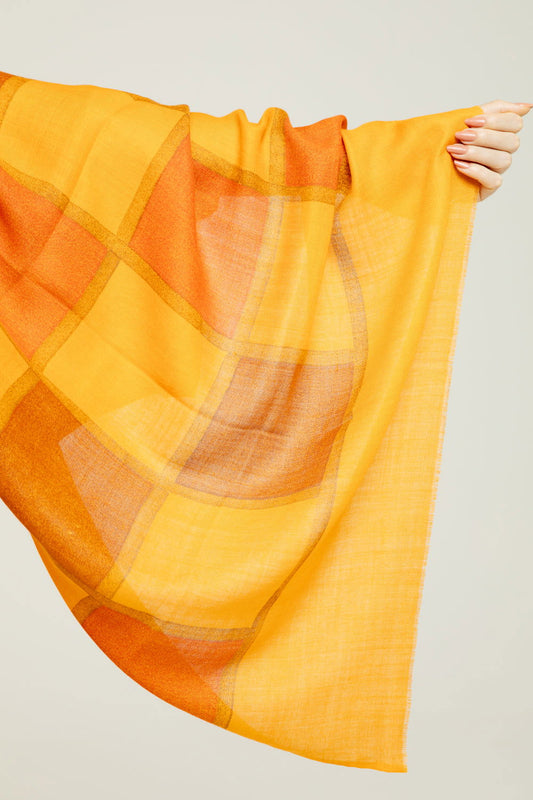   - Cashmere estampado Aja laranja- Scarf Me 