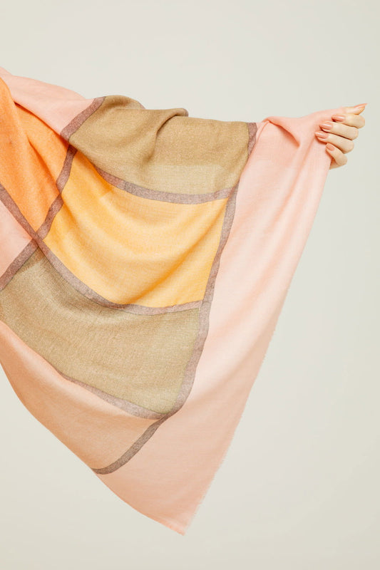   - Cashmere estampado Aja salmon- Scarf Me 