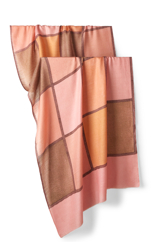   - Cashmere estampado Aja salmon- Scarf Me 