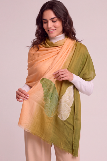 Cashmere Bordado butterfly caqui