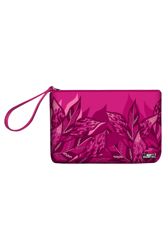   - Clutch transversal Ramos de Púrpura pink- Scarf Me 