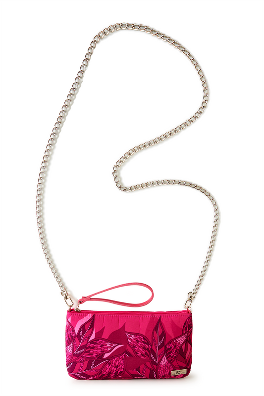   - Clutch transversal Ramos de Púrpura pink- Scarf Me 