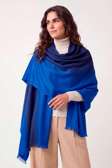 Cashmere Degradê azul royal