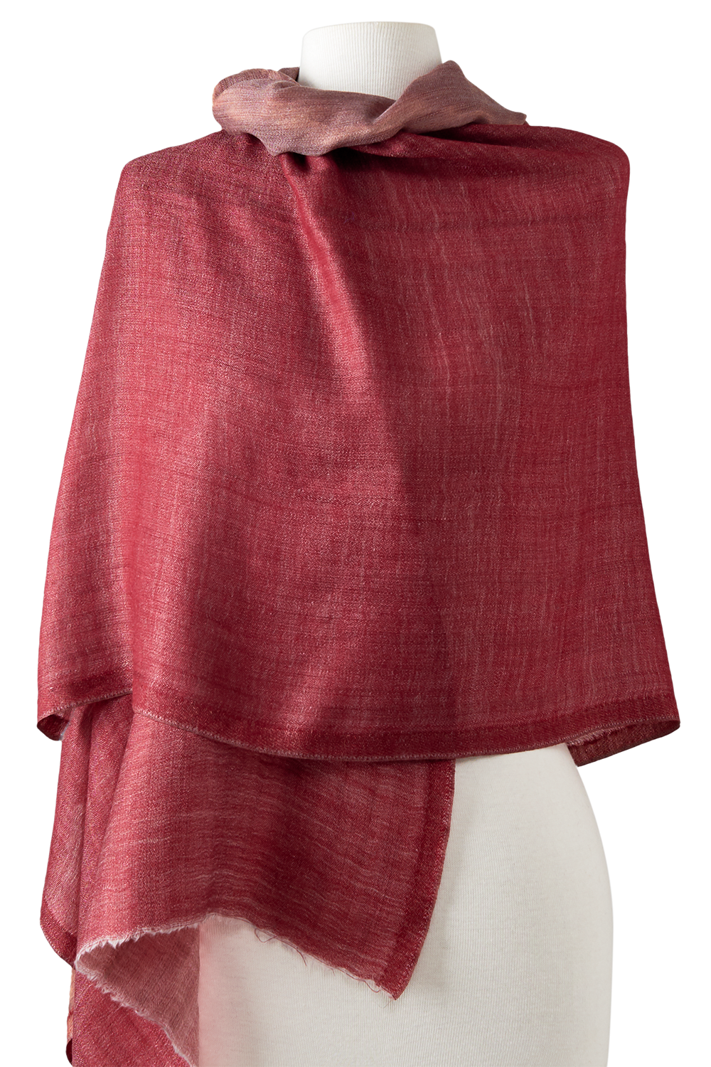   - Dupla face Cashmere com seda Zari vermelho | 75x200cm- Scarf Me 