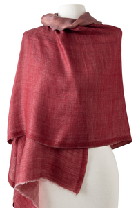   - Dupla face Cashmere com seda Zari vermelho | 75x200cm- Scarf Me 