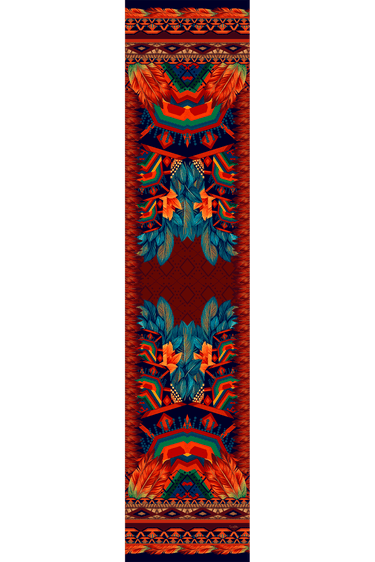   - Echarpe Amazônia em mousseline de poliéster | 45x210cm- Scarf Me 
