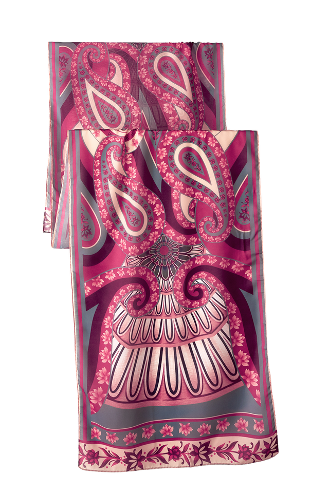   - Echarpe Poderio em mousseline de poliéster | 45x210cm- Scarf Me 