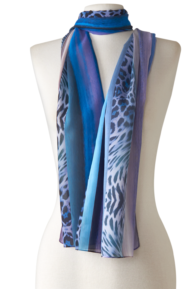   - Echarpe Praia em mousseline de poliéster | 45x210cm- Scarf Me 