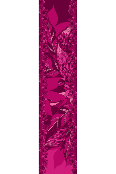   - Echarpe Ramos de Púrpura pink em mousseline de poliéster | 45x210cm- Scarf Me 