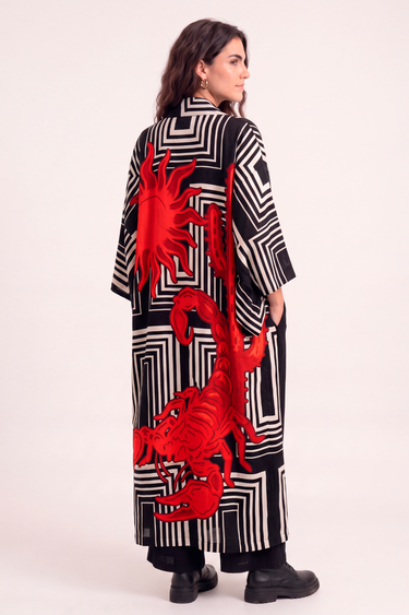 Kimono Scorpion em linho