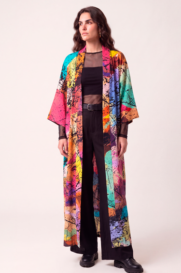 Kimono Tiger em linho