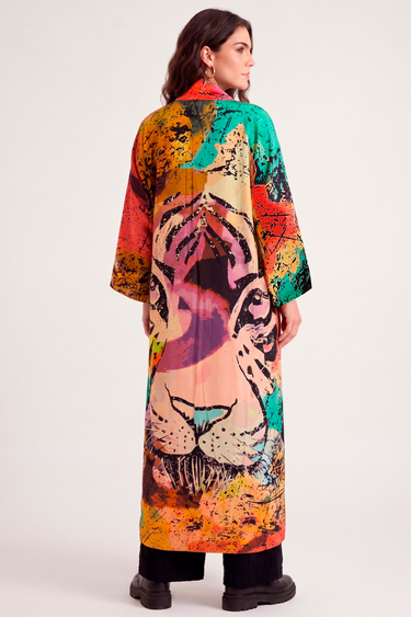 Kimono Tiger em linho