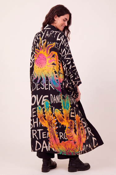 Kimono Cactus em linho