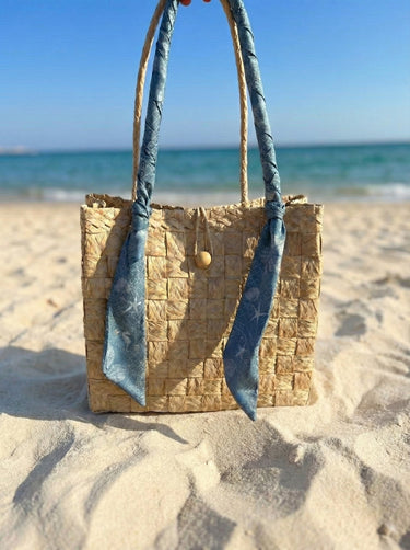 Bolsa Duna Ritos de Mar em palha