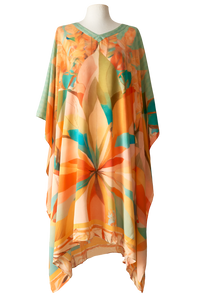   - Kaftan curto de viscose Força da mata- Scarf Me 