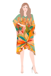   - Kaftan curto de viscose Força da mata- Scarf Me 